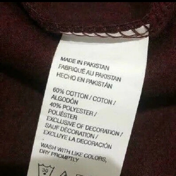 G.H. Bass & Co. Red Crewneck Sweater with Ribbed Cuffs - Picture 6 of 6